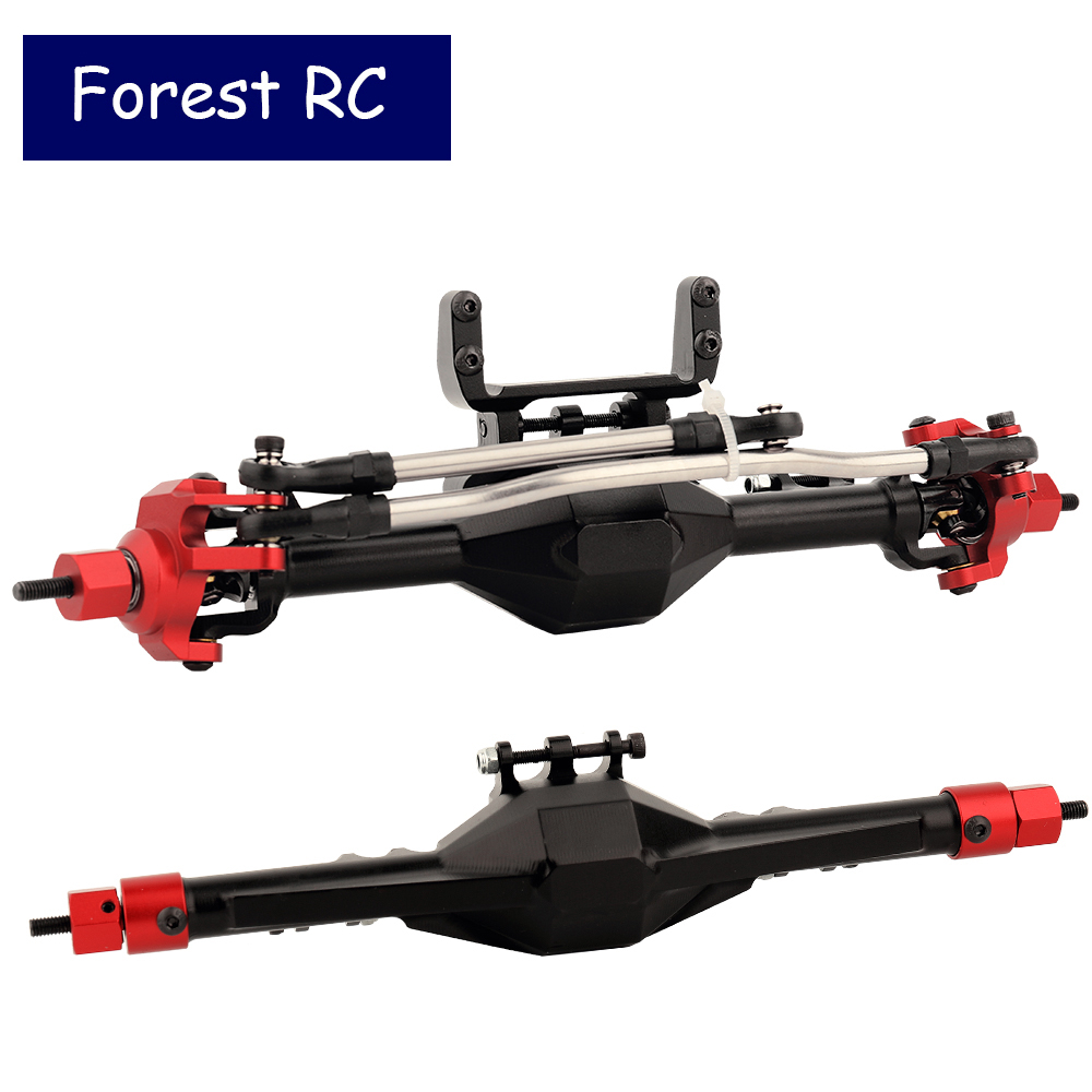 Forestrc SCX10 II 1:10 CNC 金屬前後直完整車軸適用於 1/10 Axial SCX10 II