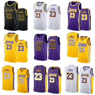 James Jersey 男式刺繡 La Lakers 籃球襯衫