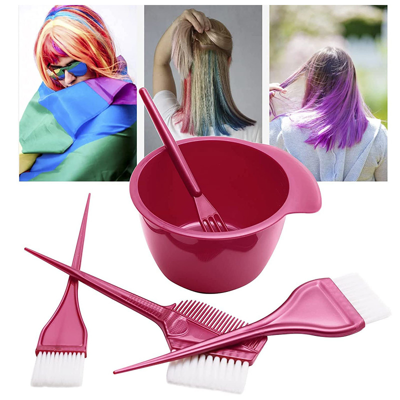 染髮碗焗油碗染髮刷染髮調色工具沙龍理髮店造型工具美髮工具五件套