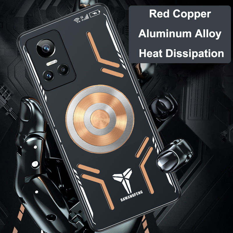 Gt Neo 2 保護套 OPPO Realme GT Neo3 Neo2 Neo2T 銅鋁散熱保護套適用於 Realm