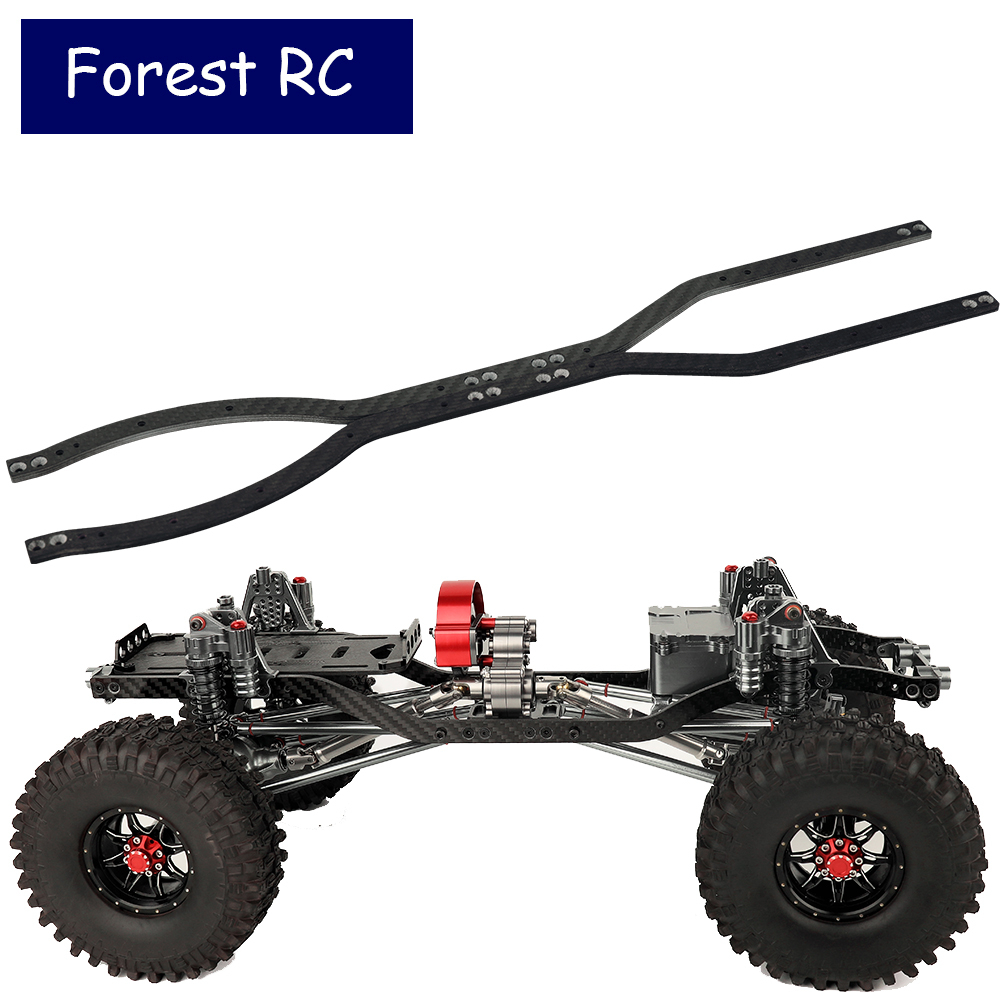 Forestrc 底盤框架導軌碳纖維梁適用於軸向 SCX10 I D90 SCX10 II 90046 90047 RC