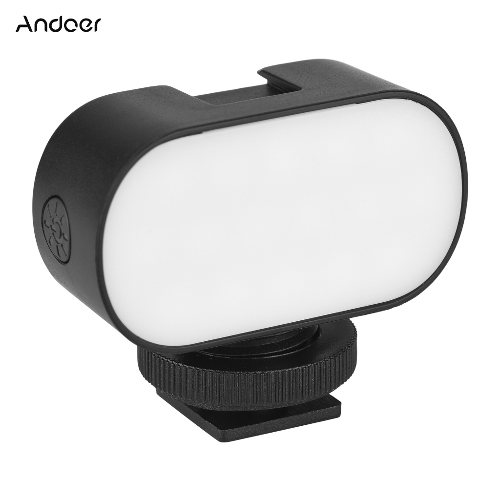 Andoer ST15RGB 超迷你補光燈 手機運動相機攝影拍照美顏燈 7種顏色燈光可選（內置鋰電池）