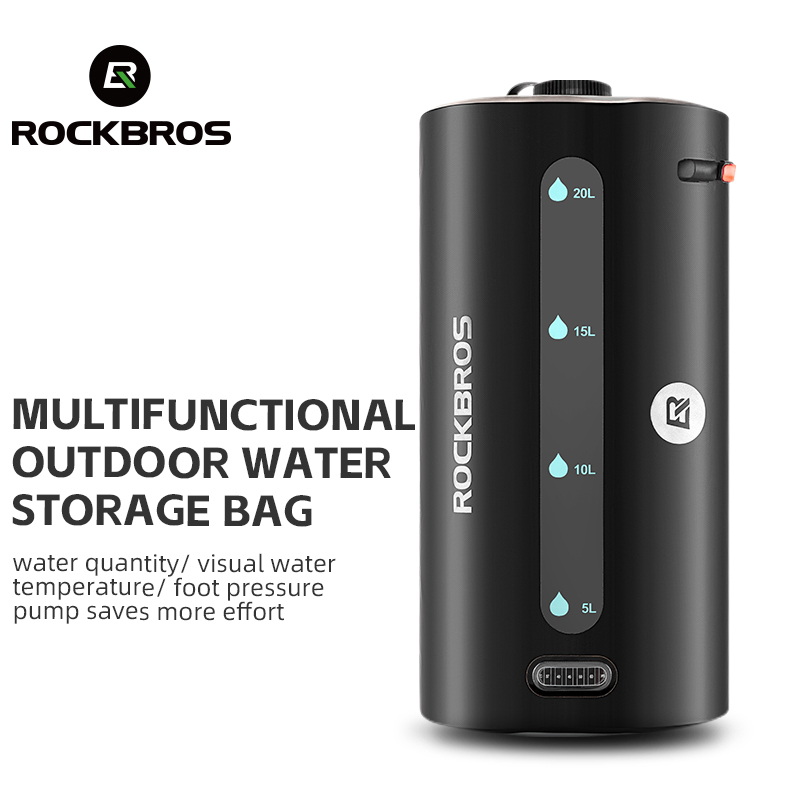 Rockbros 儲水袋 20L TPU 防水便攜野營戶外淋浴袋洗車袋戶外裝備