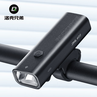 Rockbros 自行車燈400流明便攜式防水自行車頭燈 MTB 公路自行車前燈 Type-C 充電自行車配件