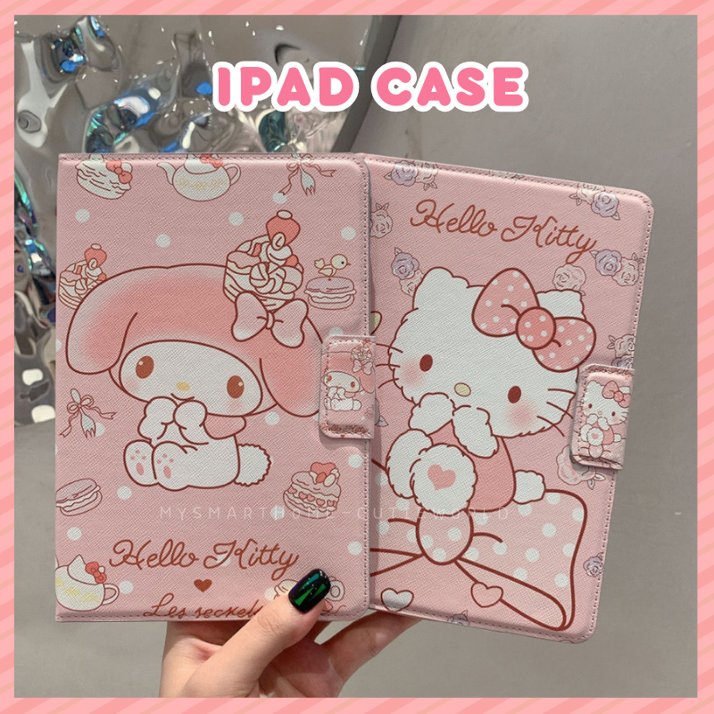 Pu Ipad 保護套 Hello Kitty 保護套 Ipad Mini 2/3 Ipad 第 9 代 Ipad Ai