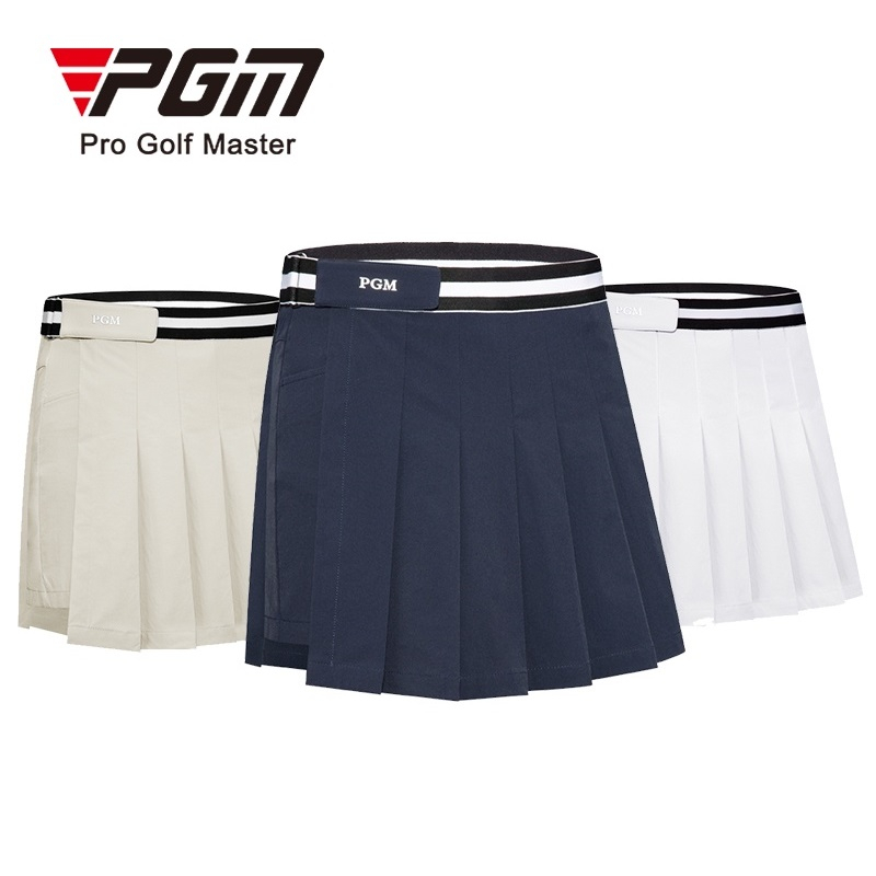 Pgm 高爾夫時尚休閒款中腰女式短裙 QZ087 2in1 XS 至 XL 碼可拆卸百褶裙褲