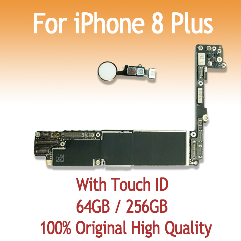 64gb 256GB 主板適用於 iPhone 8 Plus 帶指紋帶 Touch ID iOS 邏輯板