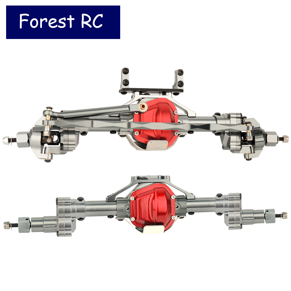 Forestrc 鋁合金前後門軸組適用於 SCX10 I II RC Rock Crawler 1/10 Axial W