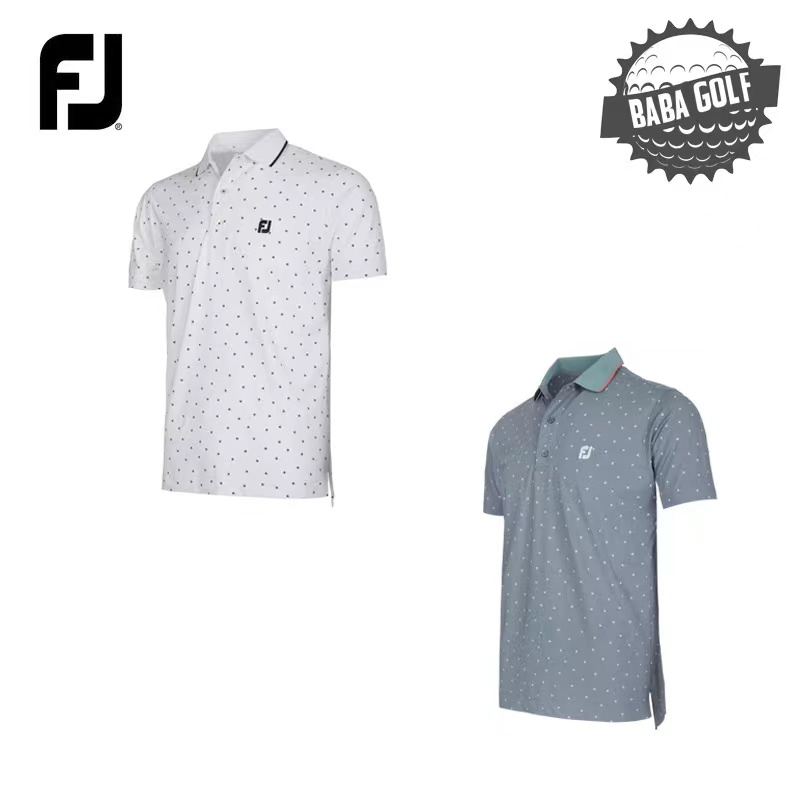 FootJoy高爾夫服裝男士春夏新款男裝FJ短袖滿印POLO衫golf衣服T恤