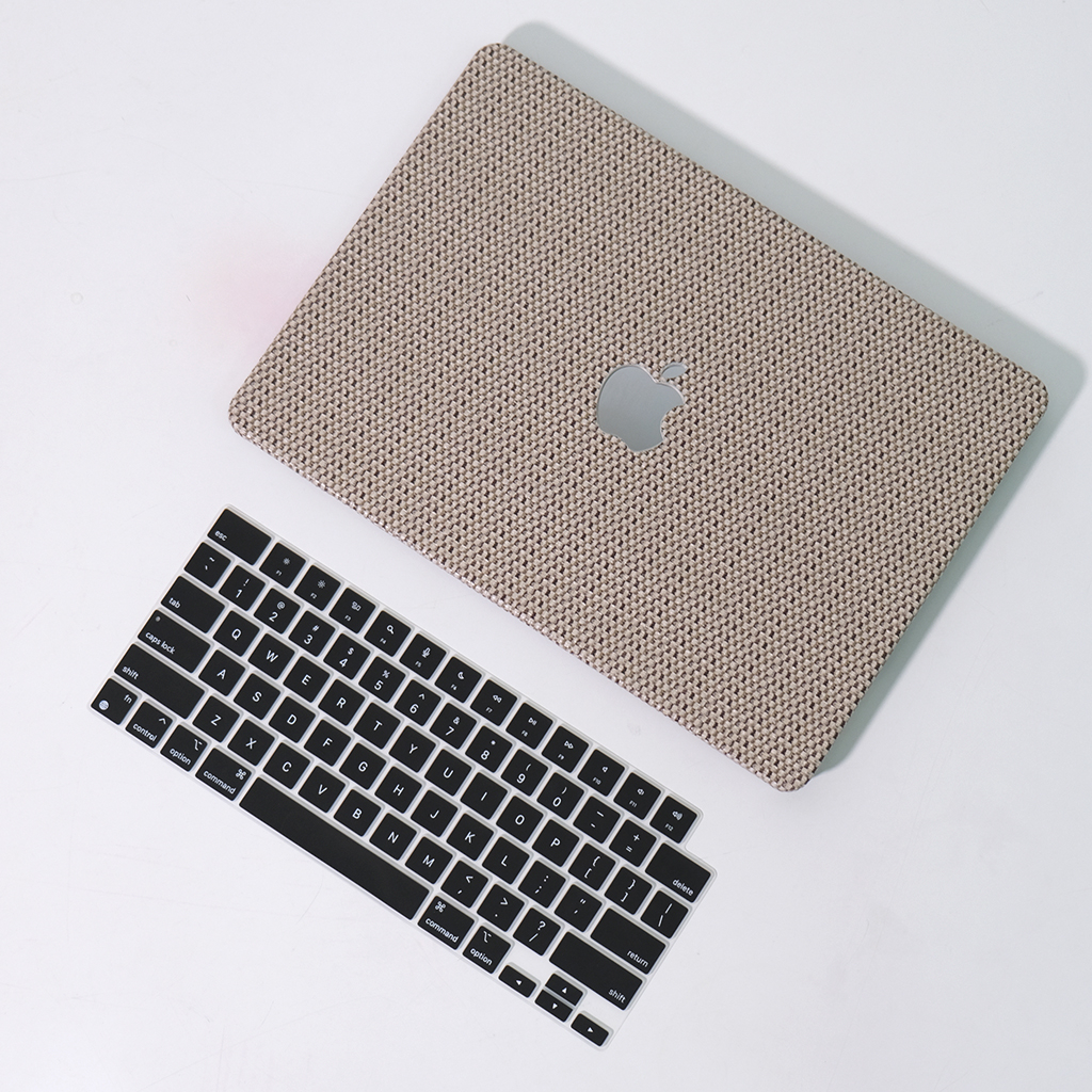 編織紋外殼 適用於MacBook M1 M2 M3 M4晶片A3113 A2338 Air Pro 13 寸鏤空保護殼