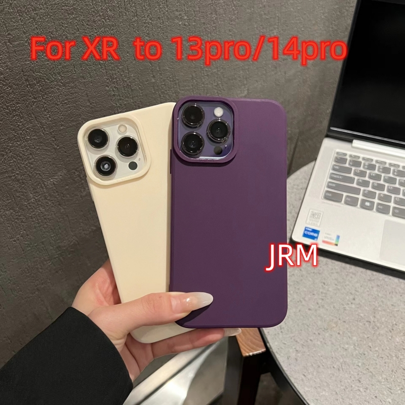 手機xr改13pro終極版手機殼iphone xr to14pro新款瞳眼網紅超薄軟殼