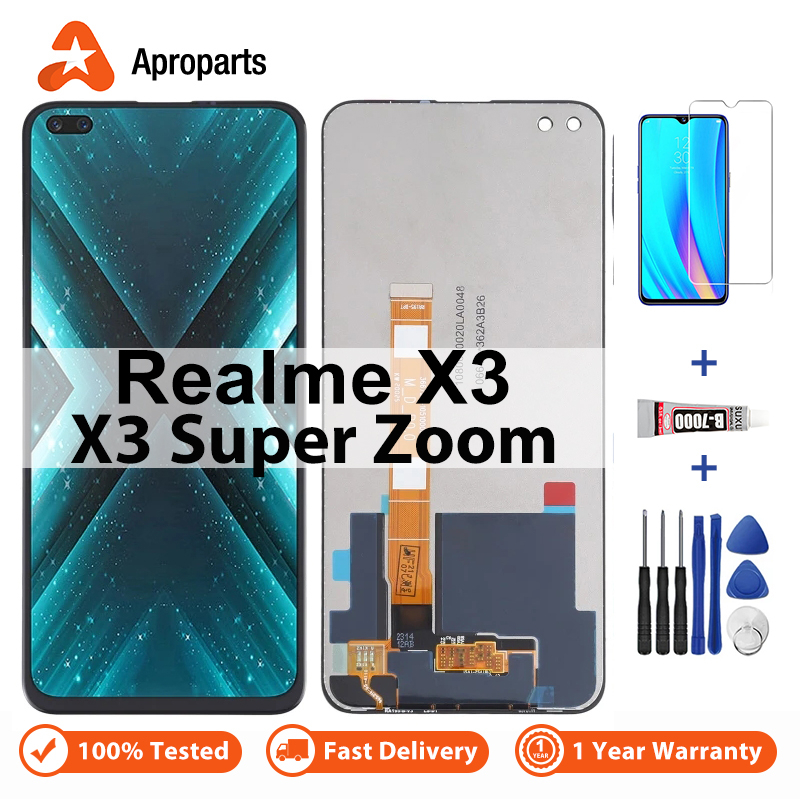 適用於 OPPO Realme X3 X3 SuperZoom RMX2142 RMX2086 LCD 顯示屏觸摸數字化