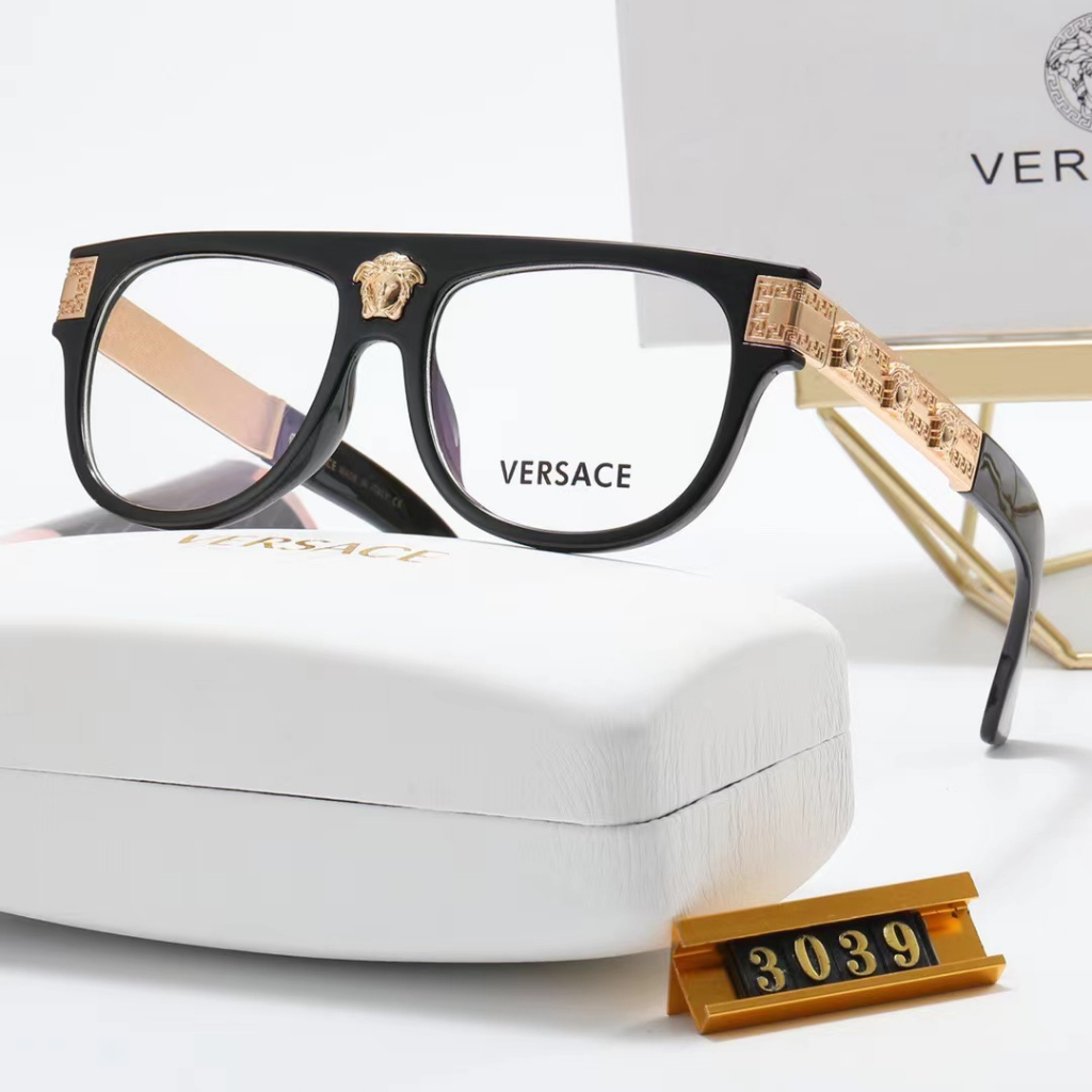 凡賽斯 2023新款時尚高檔方形范思哲平光鏡男女品牌設計師復古眼鏡3039