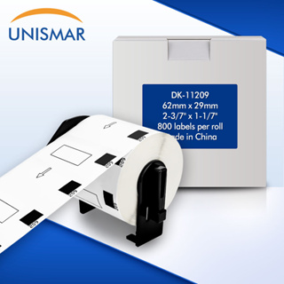 Dk-11209 62mm 兼容 Brother 熱敏標籤貼紙紙 DK 捲帶支架用於 QL700 |QL800|QL82