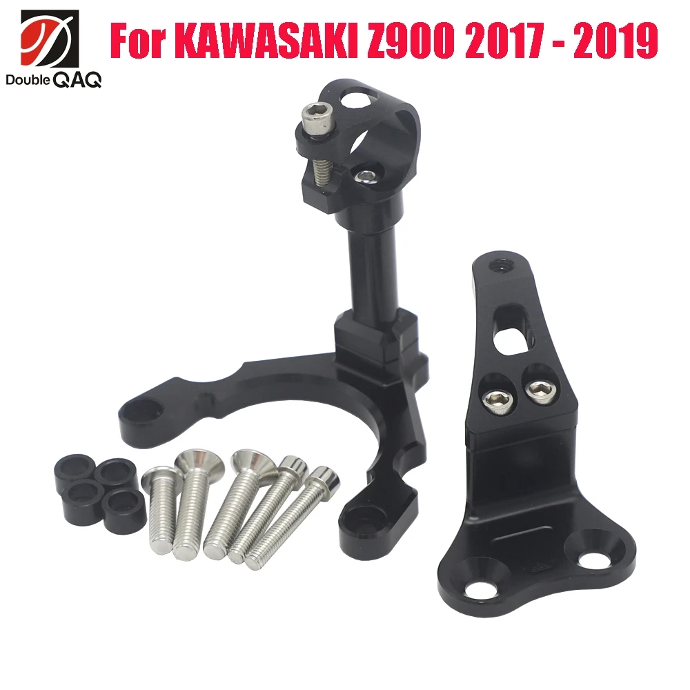 KAWASAKI 摩托車轉向支架 Z 900 轉向穩定器越野摩托車減震器支架安裝套件適用於川崎 Z900 2017-20