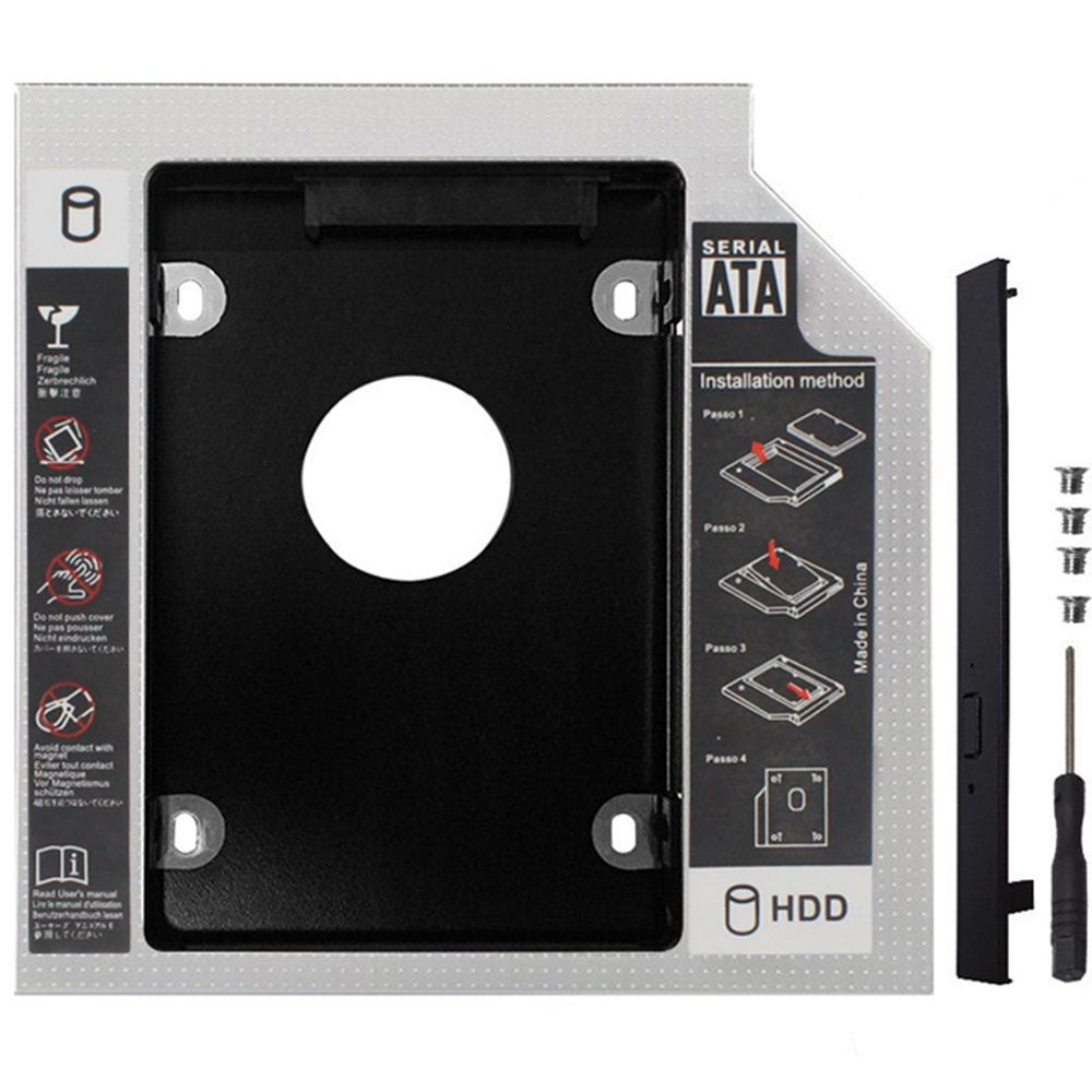 9.5 12.7mm HDD Caddy 鋁製 Universa SATA 3.0 2.5" SSD CD DVD 轉