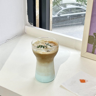 冰美式咖啡杯 透明玻璃酒杯 早餐牛奶杯 ins網紅單層杯 透明玻璃杯 冷萃水杯