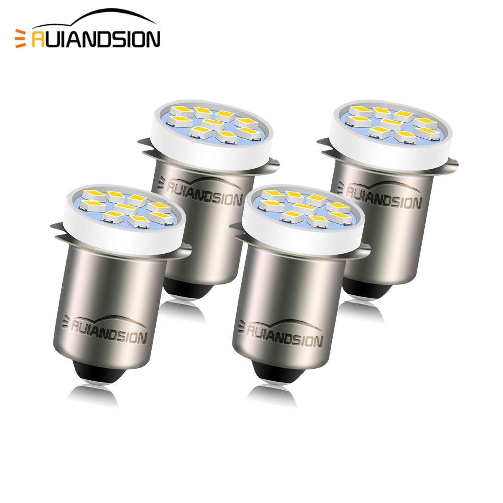 4 個 Ruiandsion P13.5S LED 燈泡 3V 4.5V 6V 12V 18V 白色暖白色迷你老式手電筒
