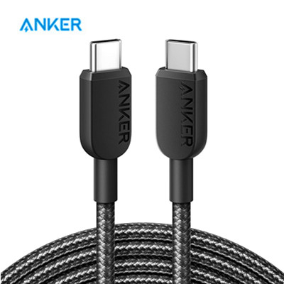 【官方原裝】安克ANKER A81f5/6 新款尼龍 USB-C 轉 USB-C 數據線(3ft/6ft)新款尼龍線