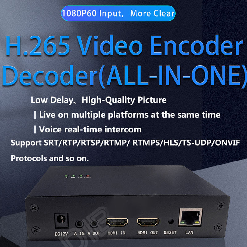 Otv-e1d1 H.265 HDMI音視頻codec 高清IPTV編碼器解碼器用於實時對講互動 LiveStream