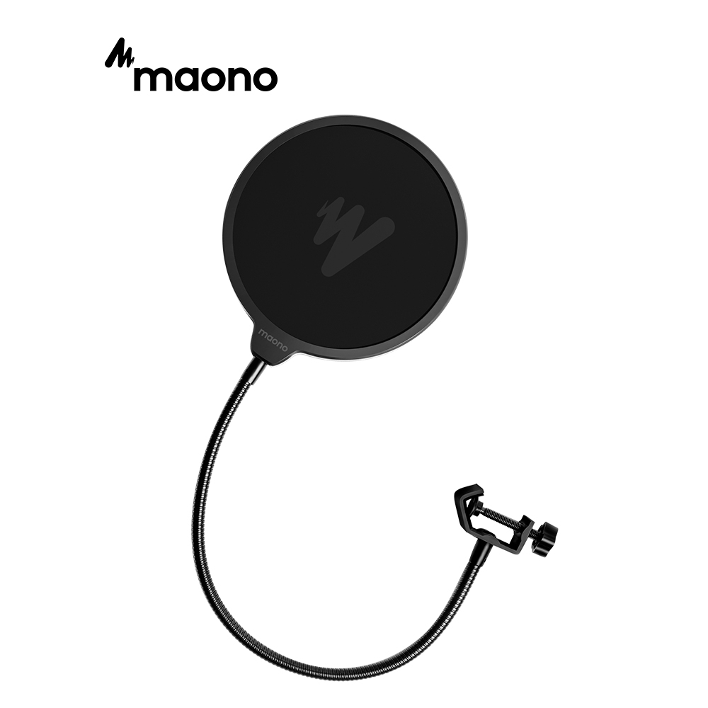 Maono B00 麥克風流行過濾器金屬流行過濾器屏蔽雙層防風罩流行過濾器適用於USB麥克風播客麥克風