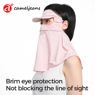 Cameljeans 女士防曬面罩紫外線防護戶外透氣冰絲頸紗