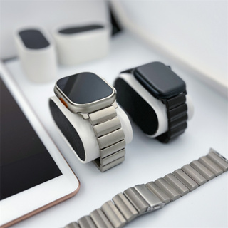 钛金属表带 赠工具 适用苹果表带 Apple Watch Ultra 49mm表带 s8 7 44 45mm 钢带钛带