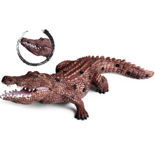 鱷魚 爬行動物 模擬模型 兒童早教玩具 實心塑膠 案頭裝飾品