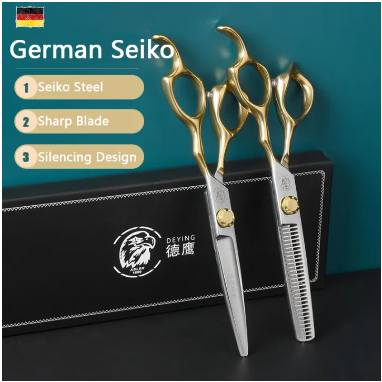 現貨6.0寸德國進口理髮師不銹鋼剪刀可調節美髮剪刀美髮沙龍工具