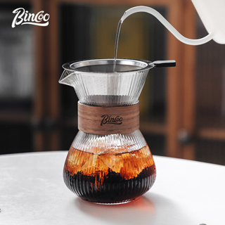 Bincoo手衝咖啡分享壺套裝日式品鑑杯玻璃器具冷萃咖啡壺400ml
