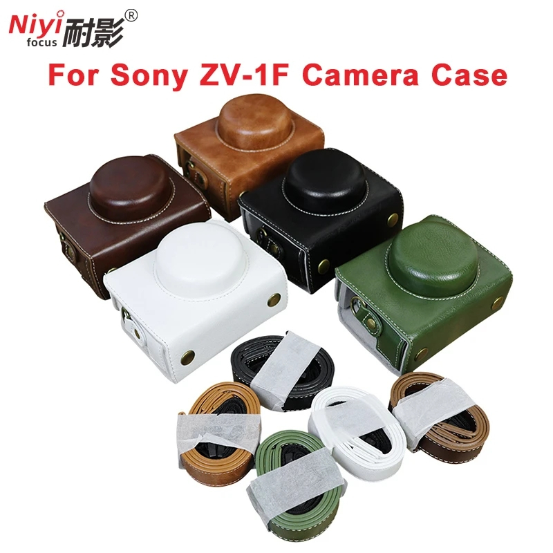 Pu 皮套適用於索尼 ZV-1F ZV1F ZV1II ZV1M2 相機保護袋肩帶單鏡頭