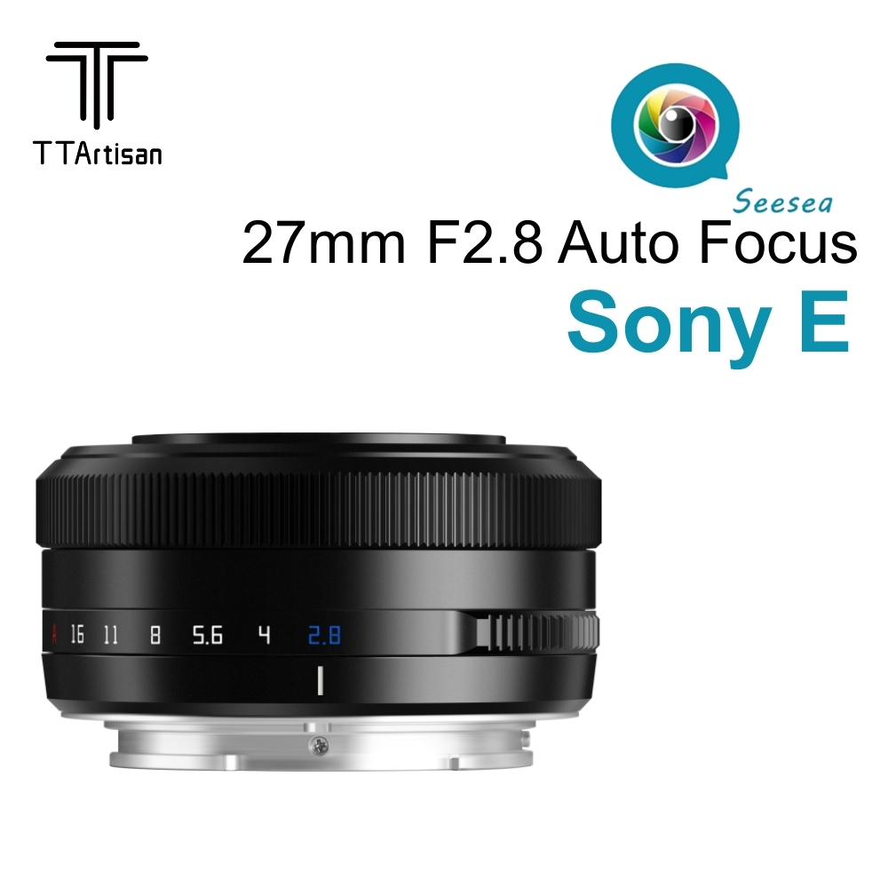 銘匠光學TTArtisan 27mm f2.8 自動對焦APS-C鏡頭 適用於索尼E卡口微單相機 A6600 ZV-E1