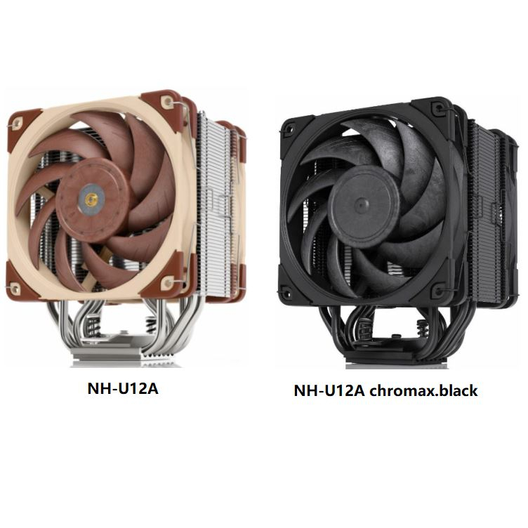 Noctua NH-U12A CPU 空氣冷卻器單塔 7 熱管 120mm 風扇適用於 LGA1700/1200/115