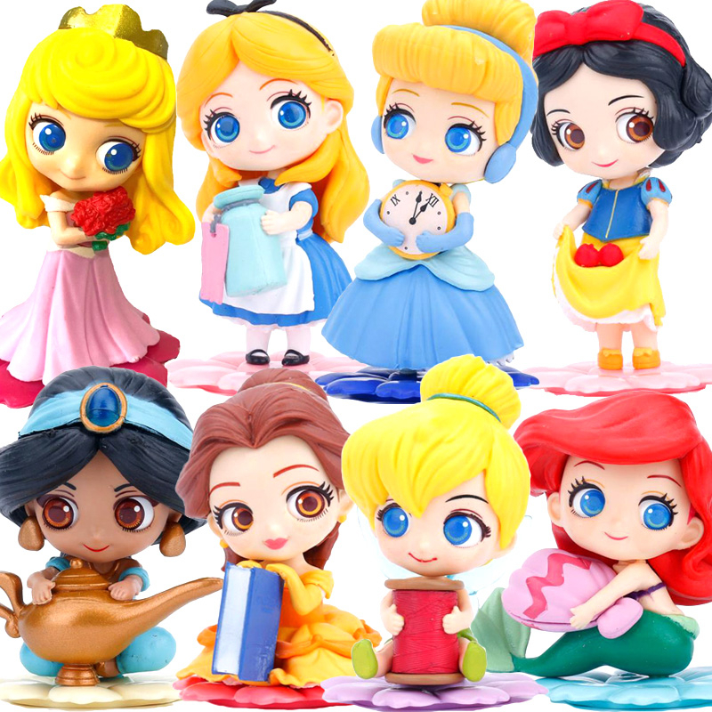 茉莉公主美女愛麗絲小叮噹灰姑娘人物極光荊棘玫瑰模型玩具蛋糕裝飾