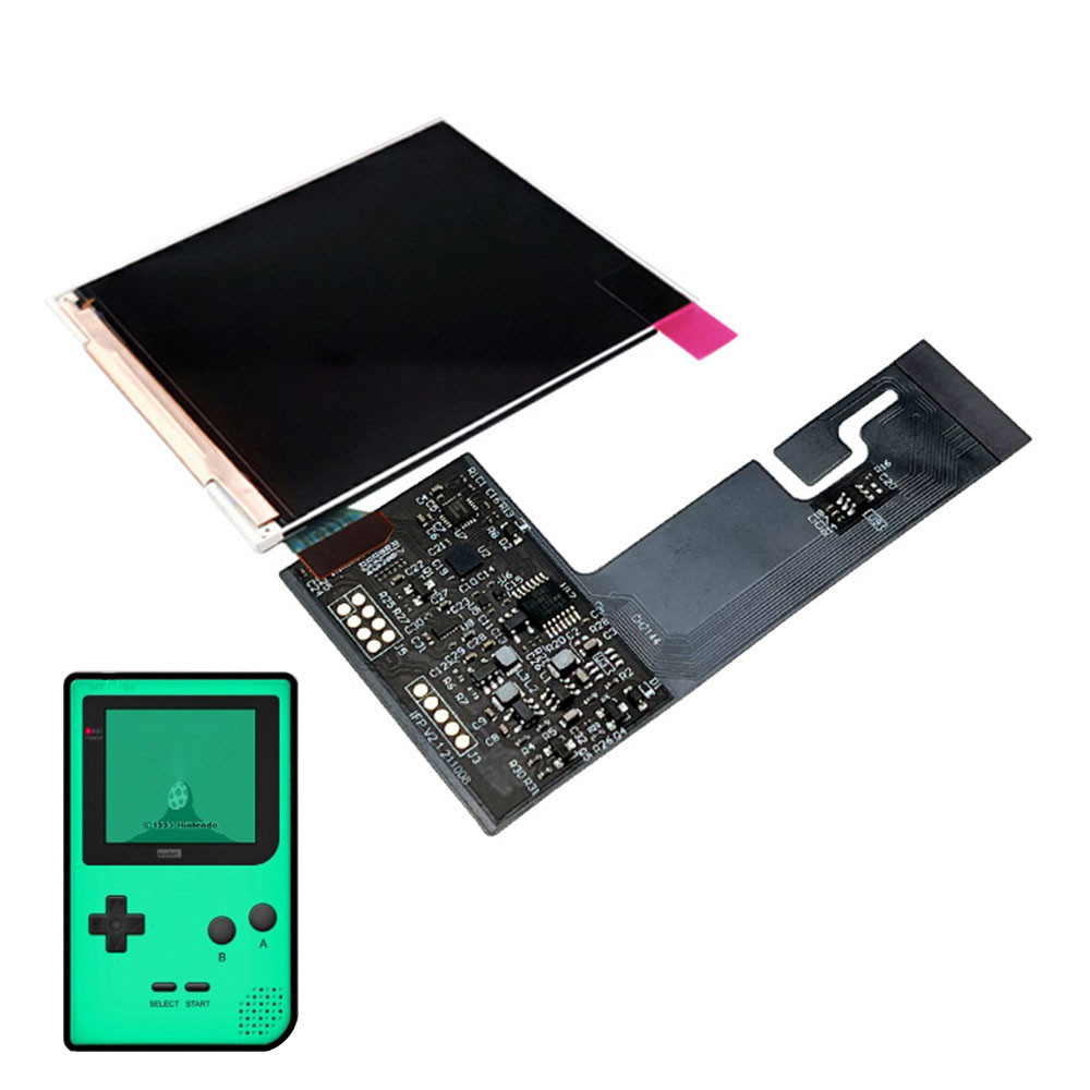 適用於GBP IPS背光復古像素LCD屏幕套件，適用於 Gameboy Pocket IPS 36種顏色替換的遊戲屏幕