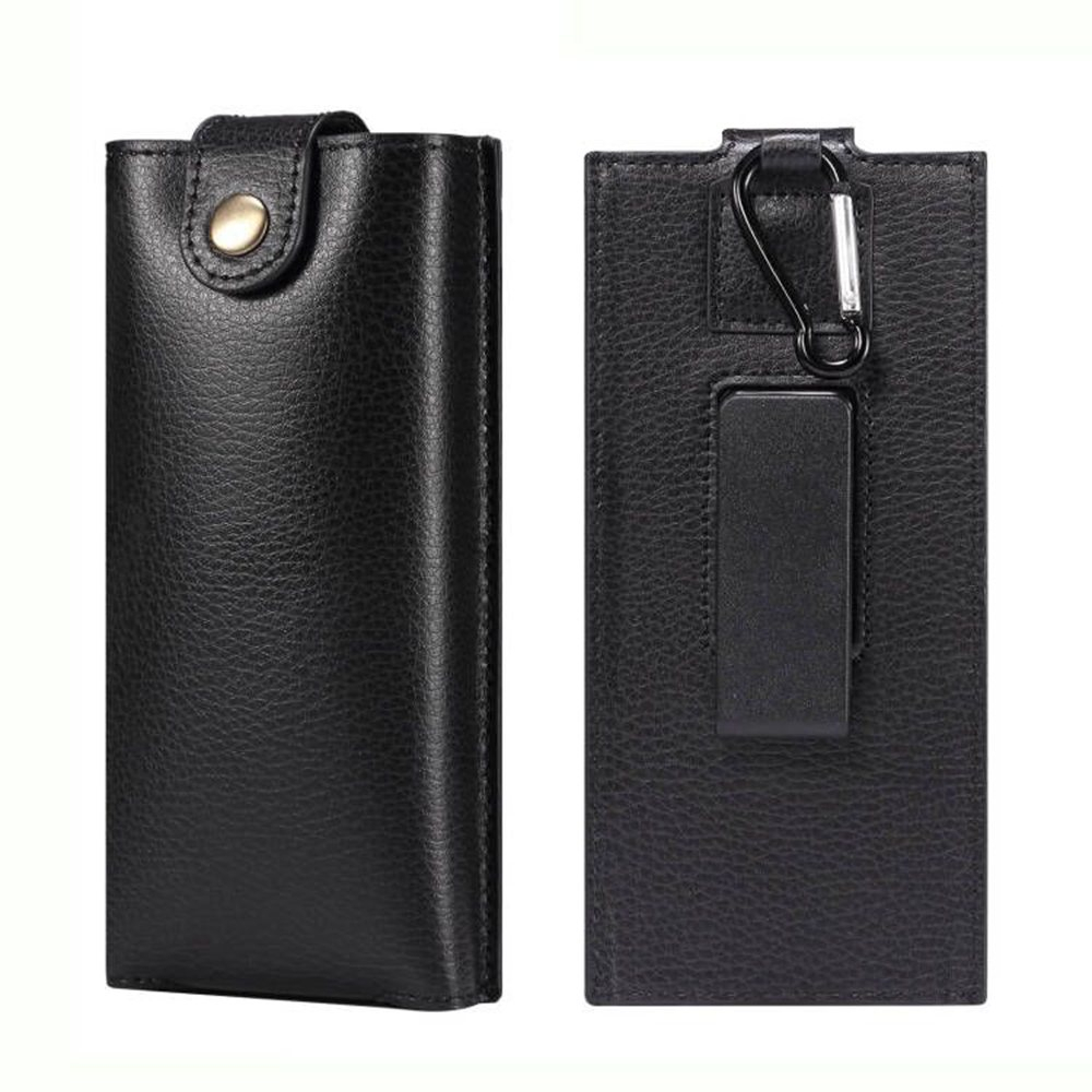 SAMSUNG 三星 Galaxy Z Fold 3 2 4 5 手機殼 PU 皮革通用腰包帶強磁按鈕的手機袋