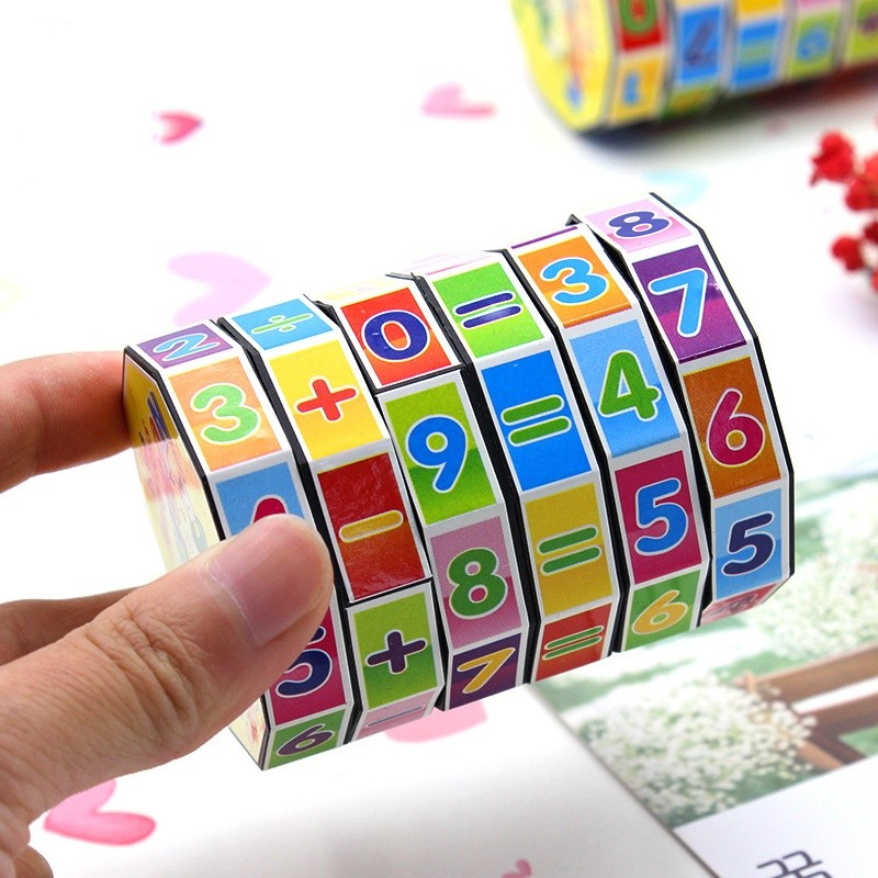 兒童 寶寶 益智玩具 圓柱形塑膠魔方兒童數字魔方益智玩具