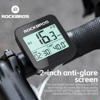Rockbros G1 自行車電腦車速表戶外專業騎行傳感器車速表適用於 MTB 公路自行車配件 GPS 防水