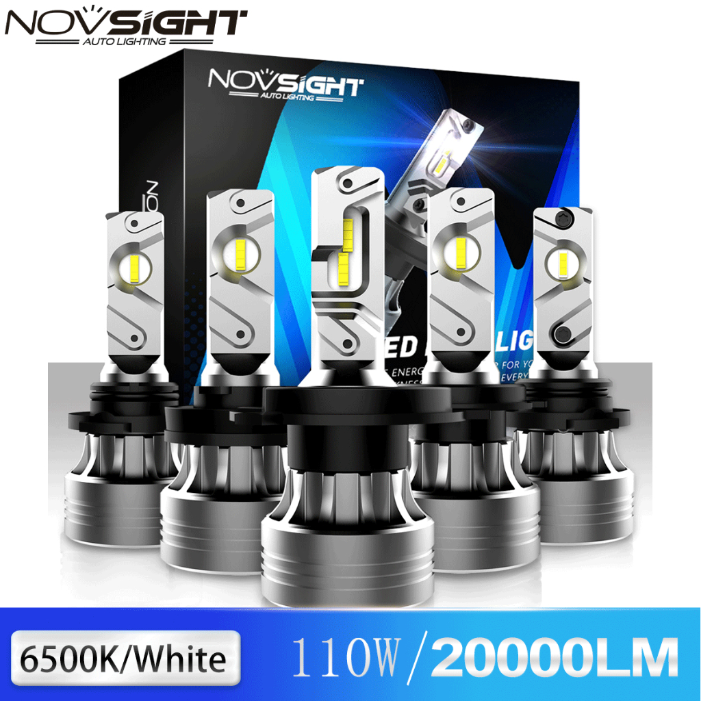 【2年保固】NOVSIGHT N55 H4 H7 H11汽車大燈 LED 霧燈 110W 20000LM 6500K超亮