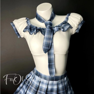 「FnOl Studio」學姐 現貨速發！情趣內衣學生服性感透明網紗制服套裝誘惑激情
