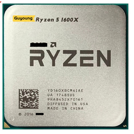 Yzx Ryzen 5 1600X R5 1600X 3.6GHz 二手游戲 Zen 0.014 六核十二線程 CPU