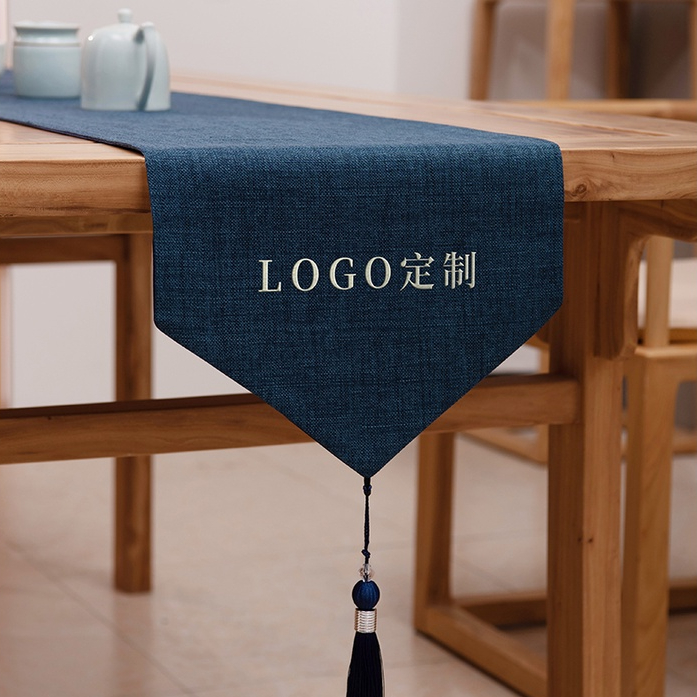 客製化 擺攤道具 駱易家桌旗 茶席客製LOGO 刺繡公司會議桌布 桌墊客製杯墊 隔熱墊客製