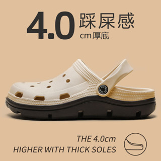 【現貨】Clogs 布希鞋 居家拖鞋涼鞋洞洞鞋男款拖鞋2025新款厚底拖鞋夏季外穿時尚潮鞋