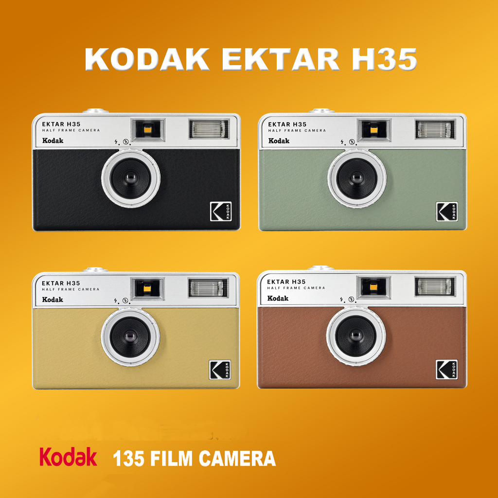 KODAK 柯達 EKTAR H35 半畫幅相機 35 毫米膠片相機可重複使用的膠片相機帶閃光燈