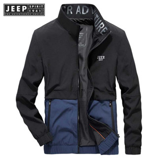 Jeep SPIRIT 1941 ESTD男士外套春秋韓版潮外套男士薄款寬鬆運動春季