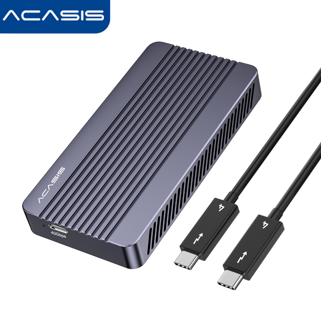 ACASIS 雷電3/4外接硬碟盒 USB4.0 硬碟外接盒 M.2 NVME移動硬碟盒 40Gbps 兼容雷電4/3,