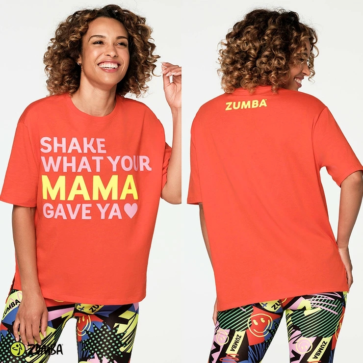 Zumba Shake Your Mama Gave Ya 上衣紅色熱賣 T00 0380