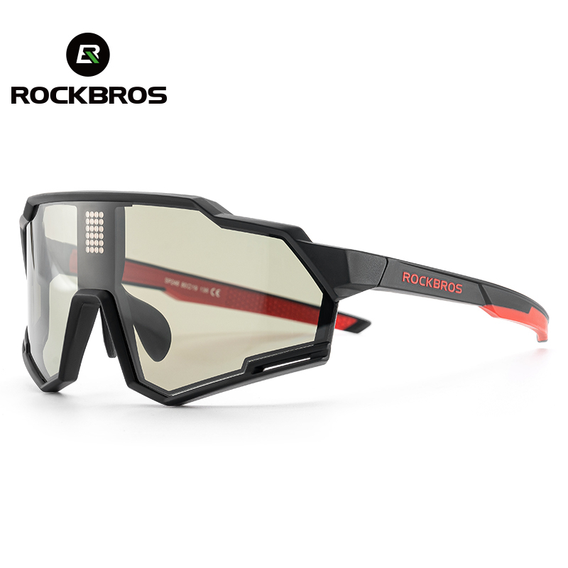 Rockbros 自行車眼鏡偏光光感電子變色液晶鏡片陰影公路自行車騎行戶外駕駛太陽鏡