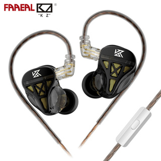 Faaeal KZ DQS 有線金屬耳機 HiFi 動態驅動器入耳式運動跑步降噪耳機 DJ 低音音樂耳機適用於手機 MP