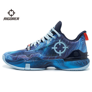Rigorer 氫2 男子籃球鞋實戰運動專業防滑減震網面透氣運動鞋 Z323160104 - 冰藍色